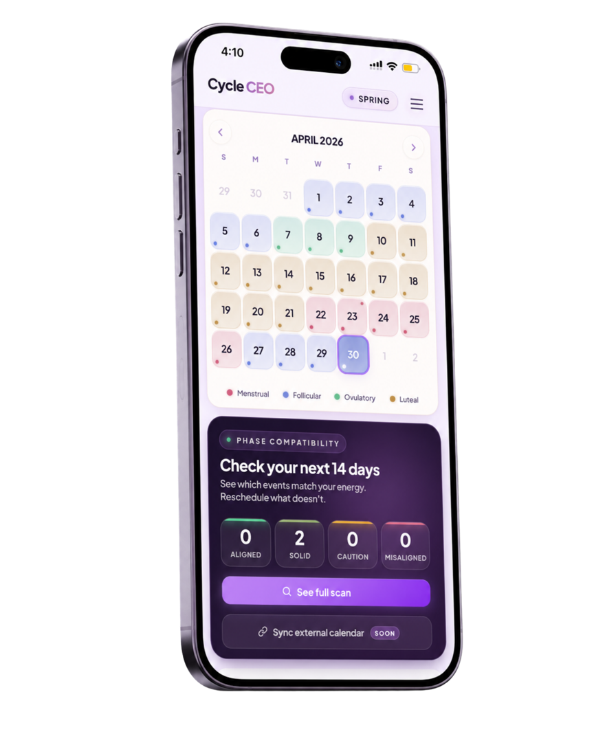 Cycle CEO Schedule calendar